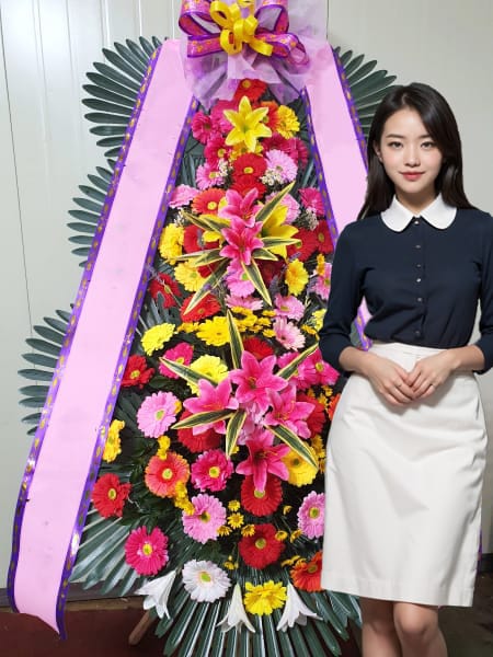 KU컨벤션웨딩홀 3단화환 기본형